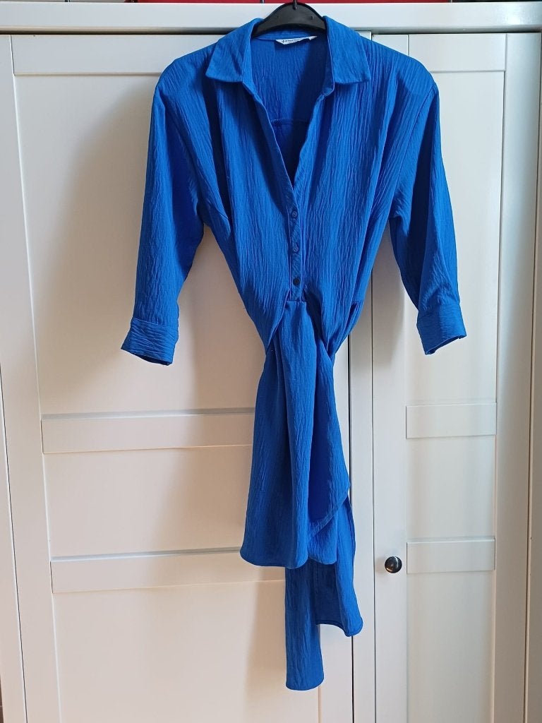 Blauwe blouse/jurk, Kleding | Dames, Blauw, Ophalen of Verzenden, Maat 36 (S), Stradivarius
