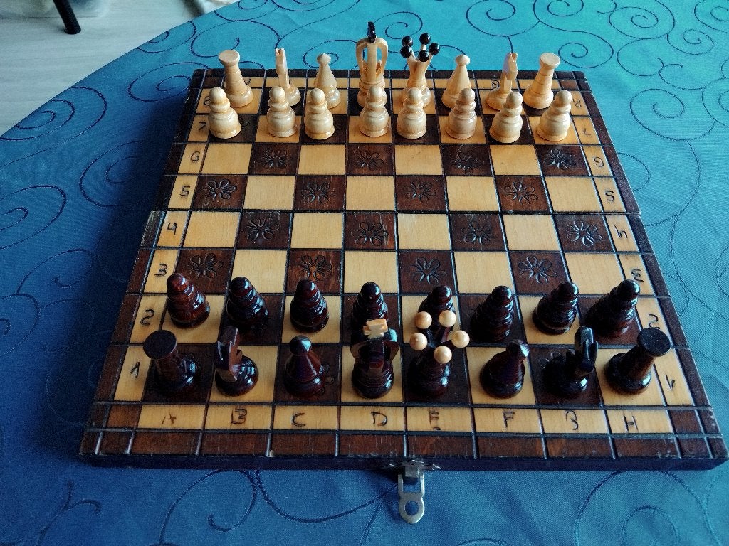 Houten Schaakspel, Ophalen of Verzenden, Minder dan 500 stukjes, Gebruikt, Schaken
