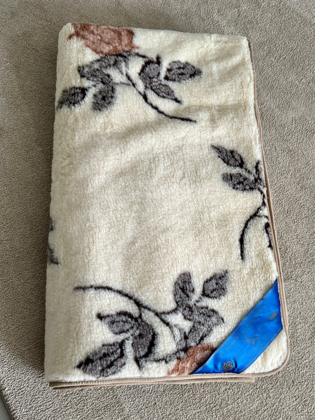Vintage merino wollen deken, Ophalen of Verzenden, Gebruikt