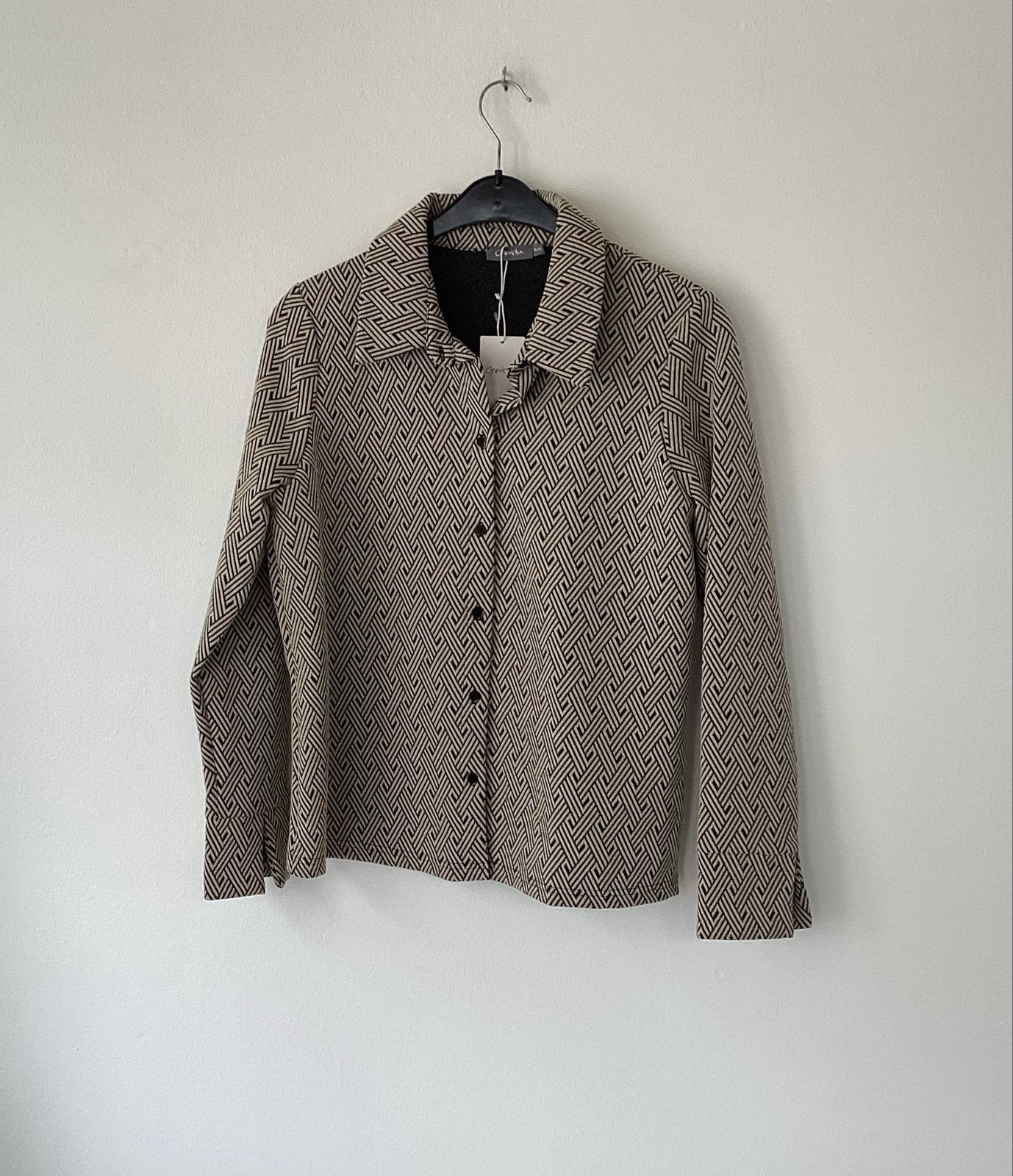 Nieuwe Geisha blouse met geometrisch patroon,mt XL, Ophalen of Verzenden, Nieuw, Maat 42/44 (L), Meerkleurig