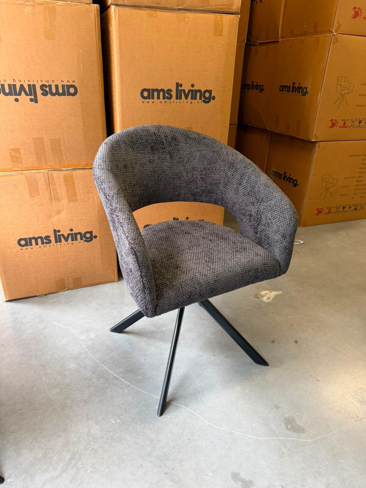 Draaibare Eetkamerstoelen | Nieuw | Showroom | MEGA SALE ‼️, Huis en Inrichting, Nieuw, Ophalen of Verzenden, Stof, Vijf, Zes of meer stoelen