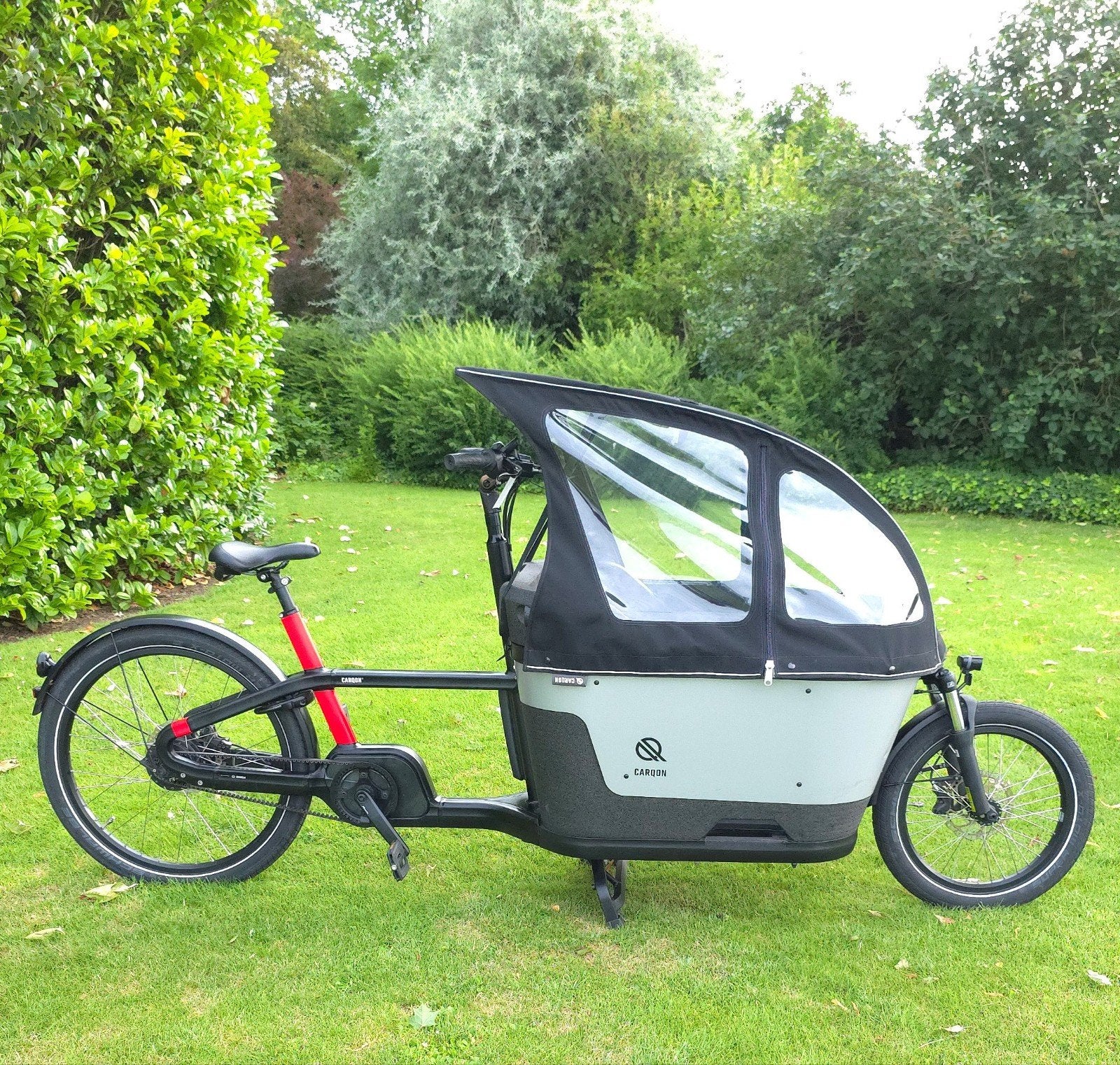 Carqon Cruise electrische bakfiets E2 / 2024 / 1765 km, Fietsen en Brommers, Fietsen | Bakfietsen, Overige merken, Huif, Ophalen of Verzenden