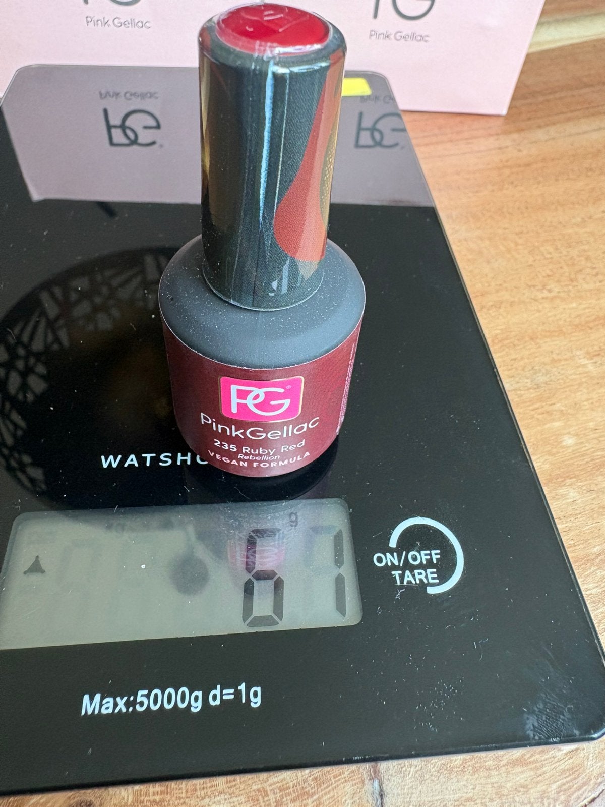 Pink Gellac ruby red 235, Ophalen of Verzenden, Zo goed als nieuw, Rood, Handen en Nagels