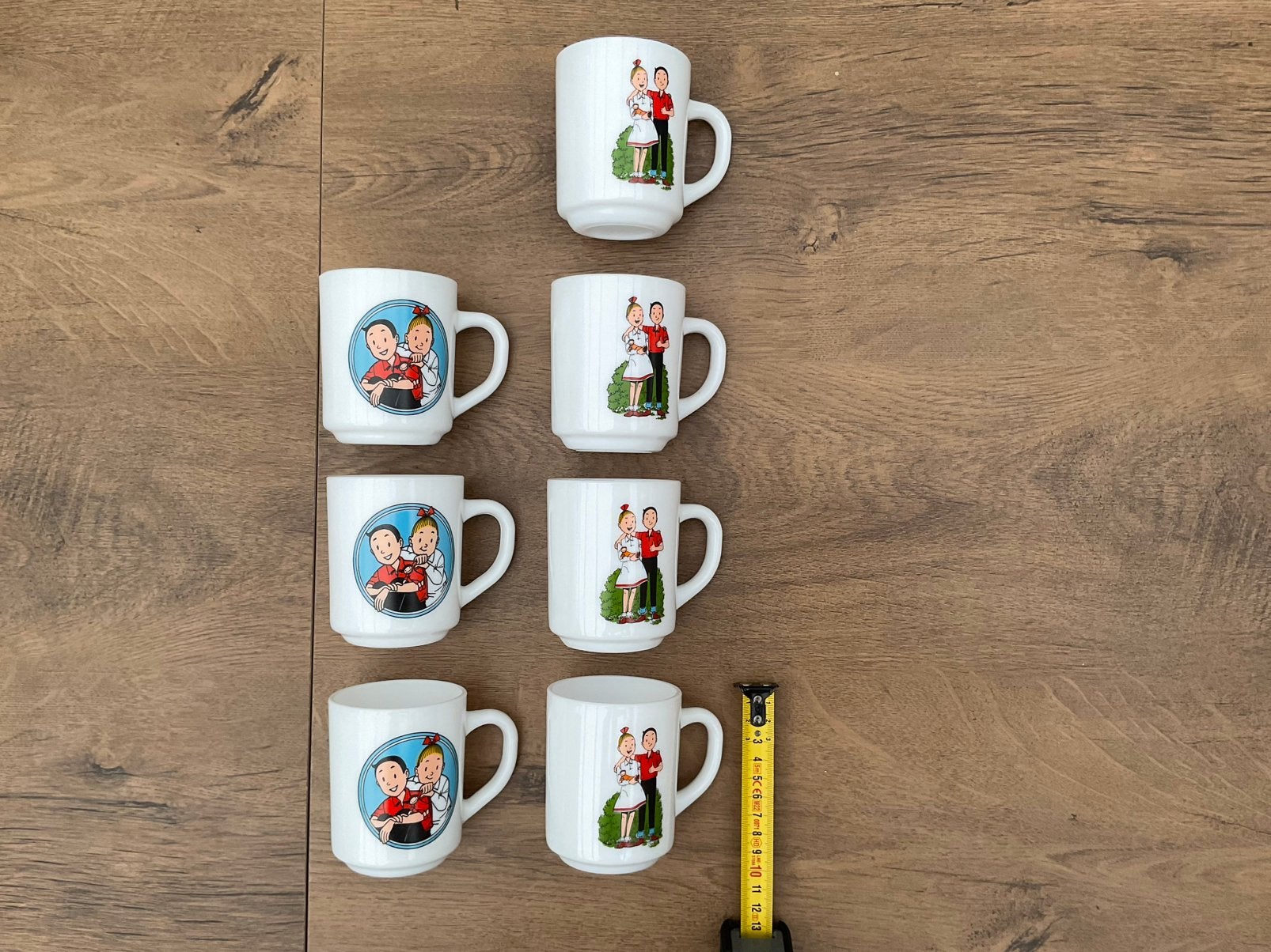7 nieuwe Suske en Wiske bekers of mokken, GEEN SCHADE, Verzamelen, Stripfiguren, Ophalen, Suske en Wiske, Nieuw, Gebruiksvoorwerp