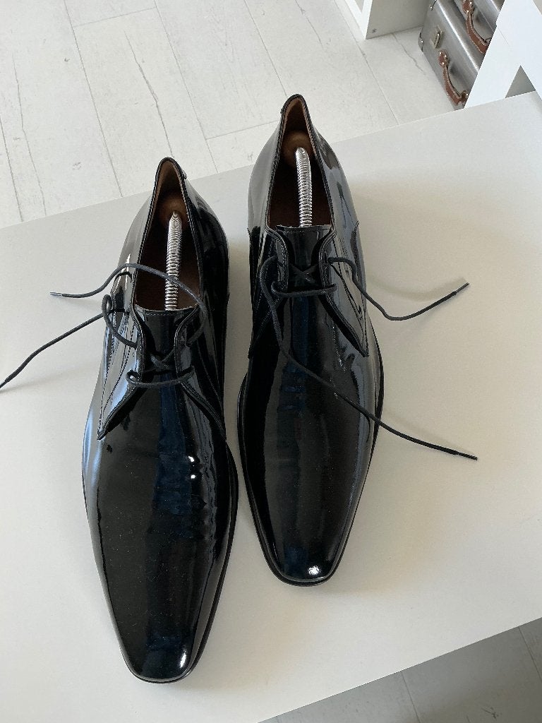 Magnanni smokingschoenen zwart lak mt44, Zwart, Overige typen, Ophalen of Verzenden, Zo goed als nieuw
