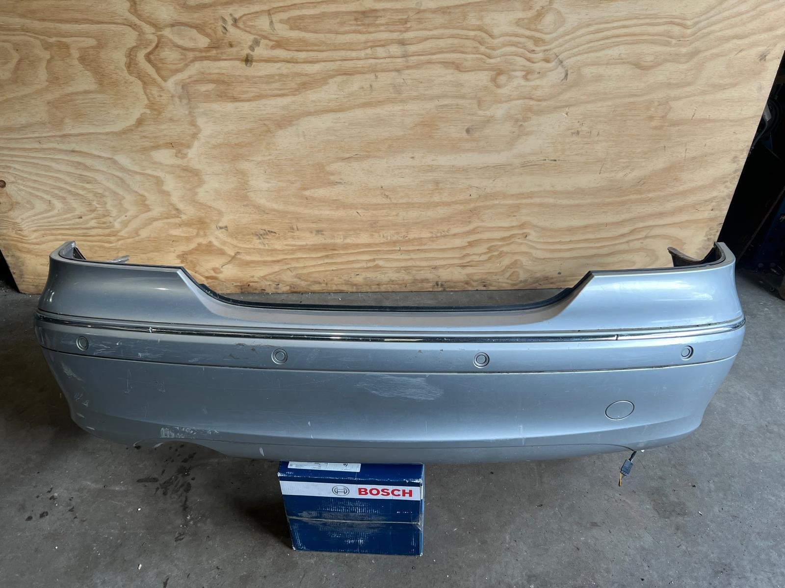 Mercedes-Benz CLK W209 Zilver 744 Achterbumper 2002-2009, Gebruikt, Mercedes-Benz AG, Mercedes-Benz, Ophalen of Verzenden