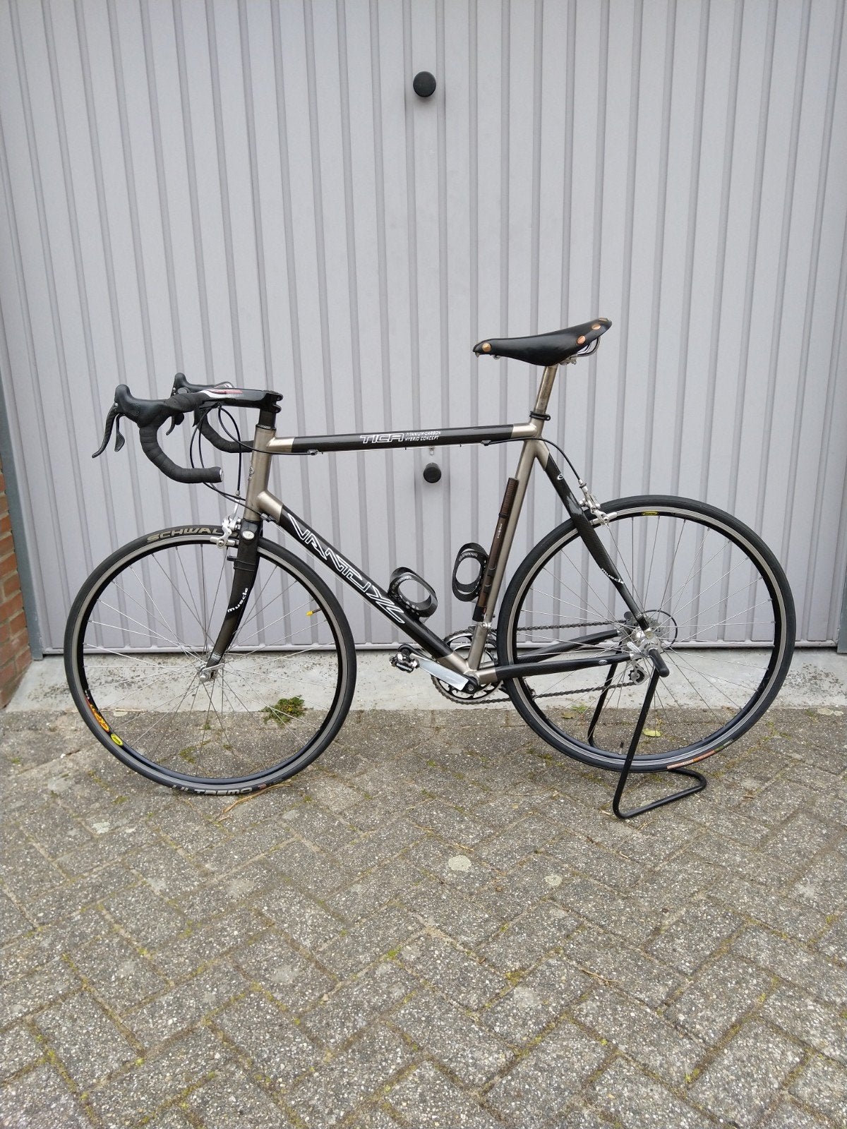 race fiets  van titanium/carbon van Tuyl framemaat 59, Ophalen, Zo goed als nieuw, Overige typen