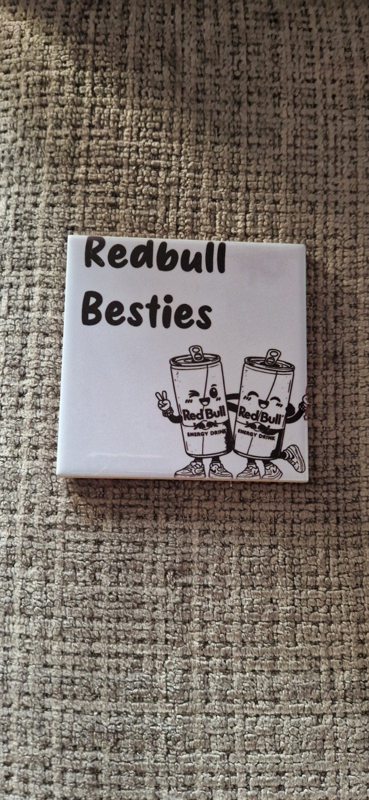Red Bull Besties Tegel - 10,8 x 10,8 cm, Ophalen of Verzenden
