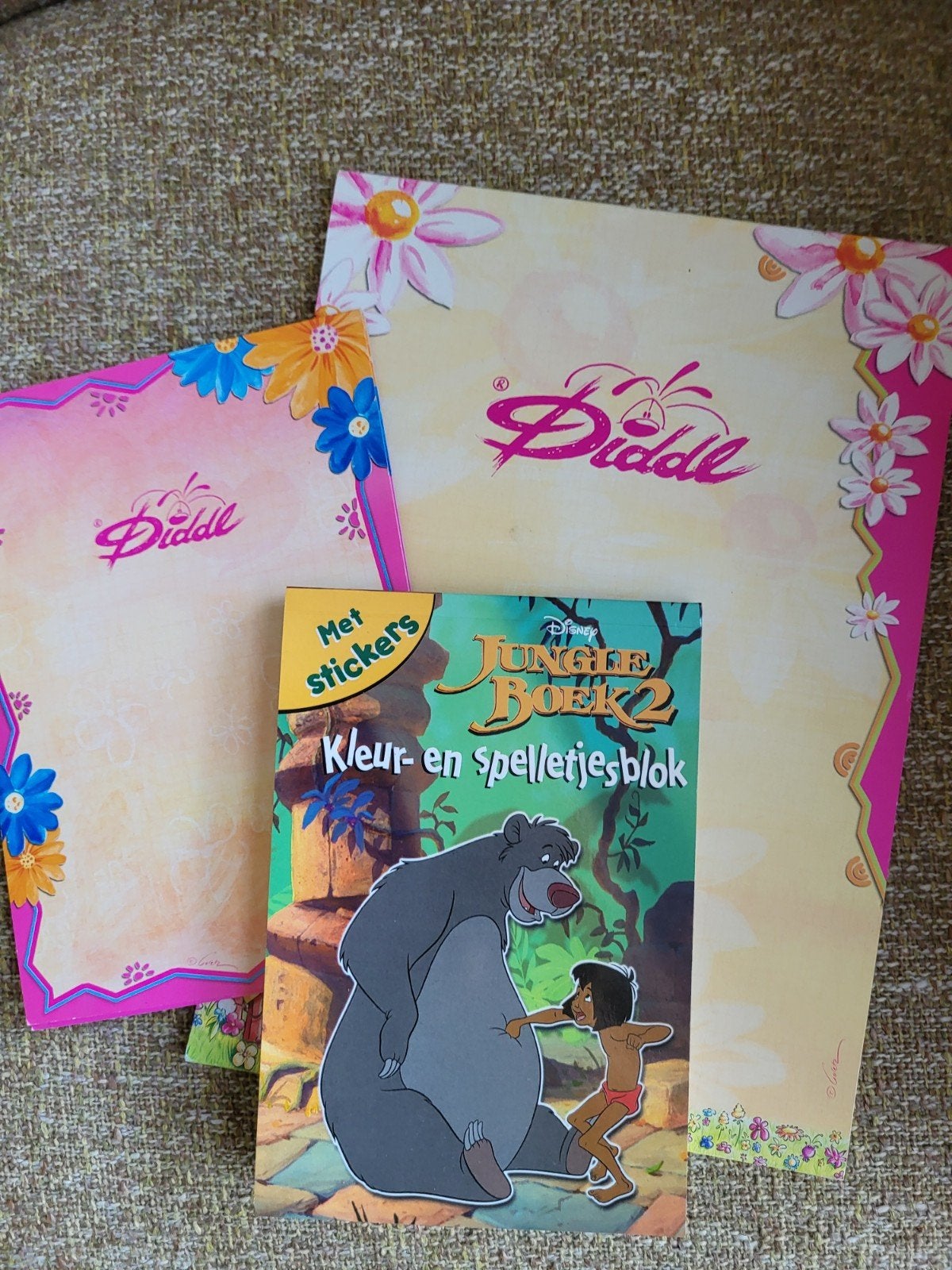 2 x Diddl schrijfblok + 1 kleur en spelletjes boek + 2 x fst, Ophalen, Papier, Kaart of Schrift