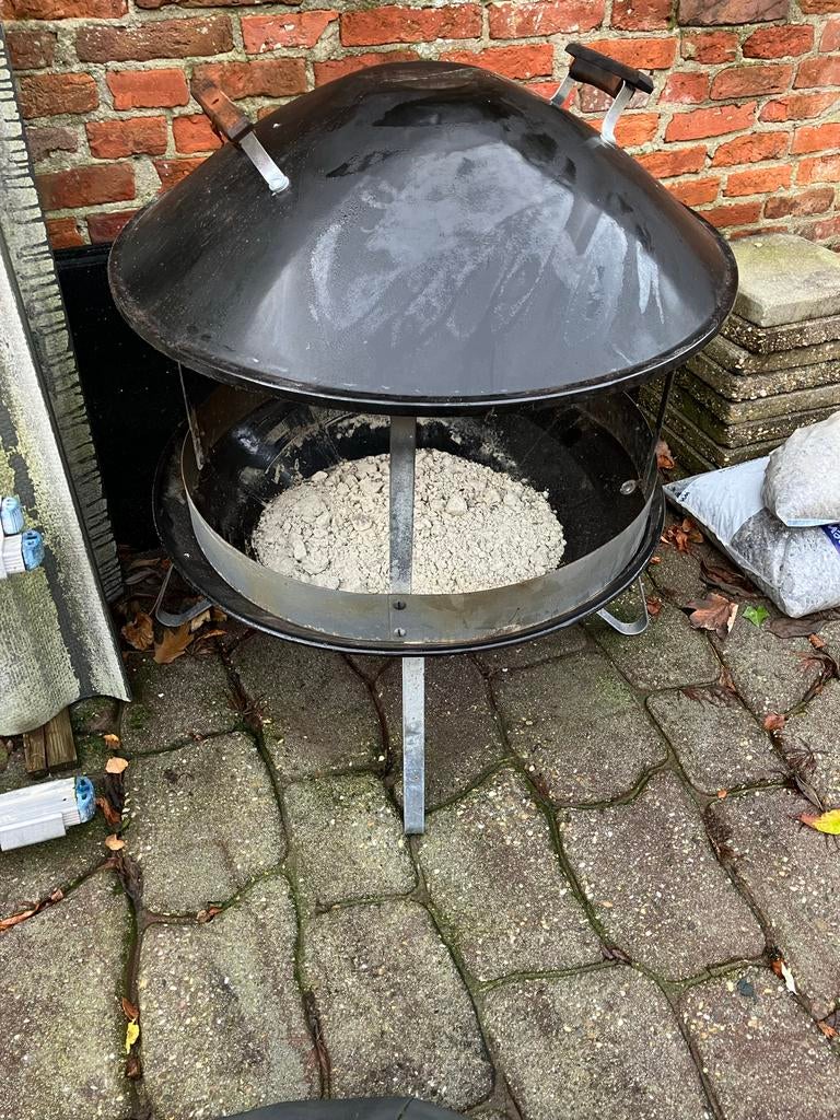 Weber Vuurkorf / Vuurton met beschermhoes, Ophalen of Verzenden, Gebruikt, Vuurkorf