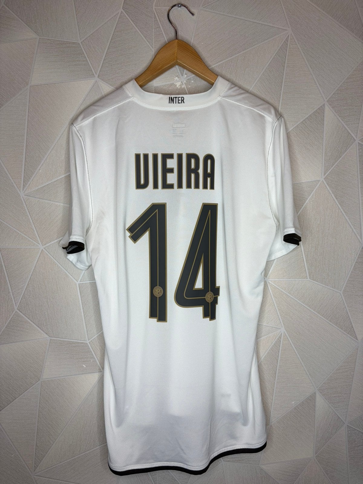 Inter Milan Uit 2008/2009 Vieira, Shirt, ., Maat L, Ophalen of Verzenden
