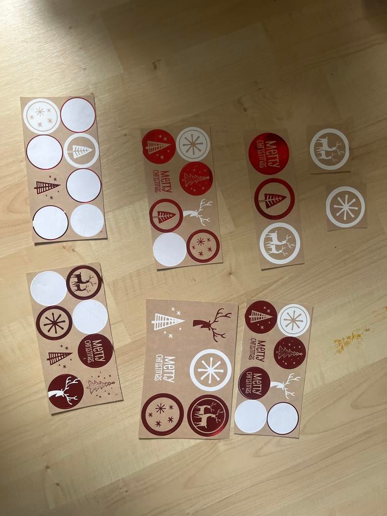 Leuke Kerst Stickers - Diverse Ontwerpen, Ophalen of Verzenden