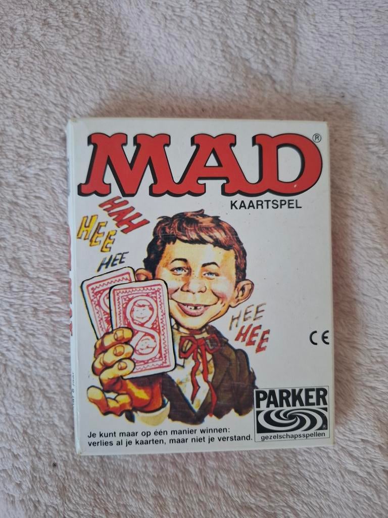 MAD Kaartspel - Vintage Gezelschapsspel Parker, Hobby en Vrije tijd, Gezelschapsspellen | Kaartspellen, Een of twee spelers, Ophalen of Verzenden