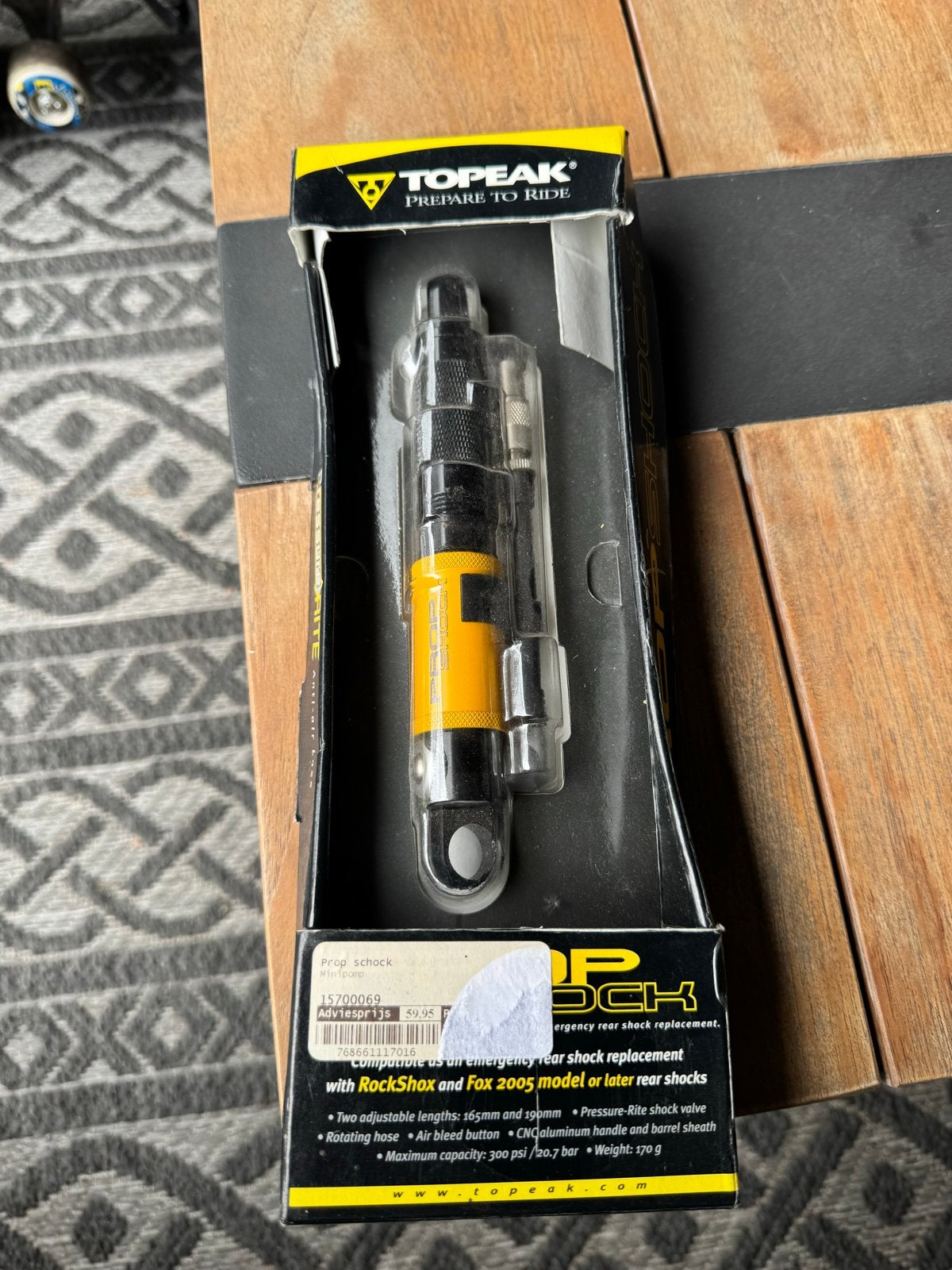 Nieuw Topeak Prop Shock: Schokdemperpomp en Noodvervanger, Ophalen of Verzenden, Drukmeter, Nieuw