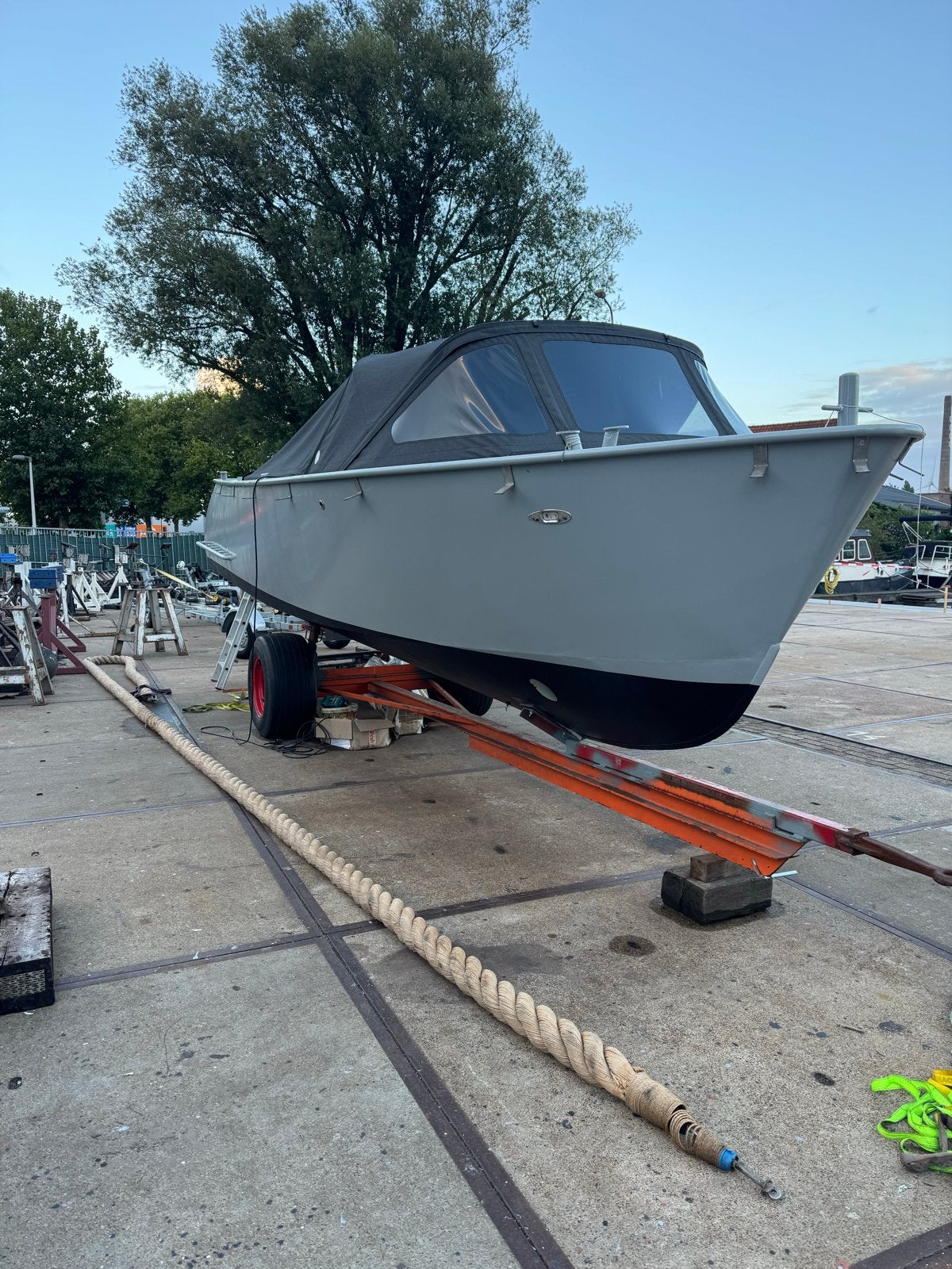 Kabelaring 14,3m lang, 120mm diameter, Watersport en Boten, Ophalen, Gebruikt, Lijn of Blok