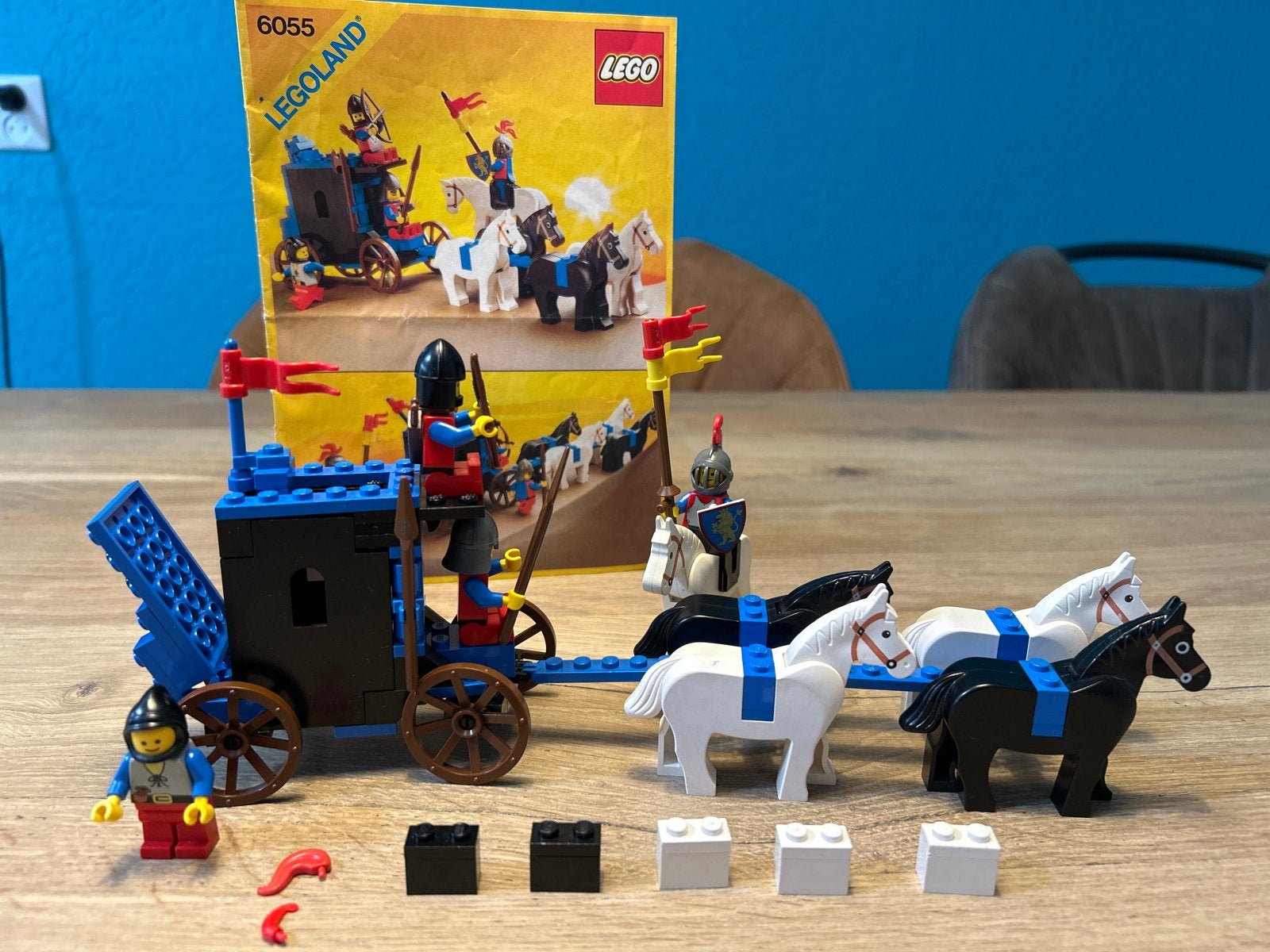 Lego 6055 Ridder Prisoner Convoy compleet met boekje, Gebruikt, Lego, Ophalen of Verzenden, Compleet