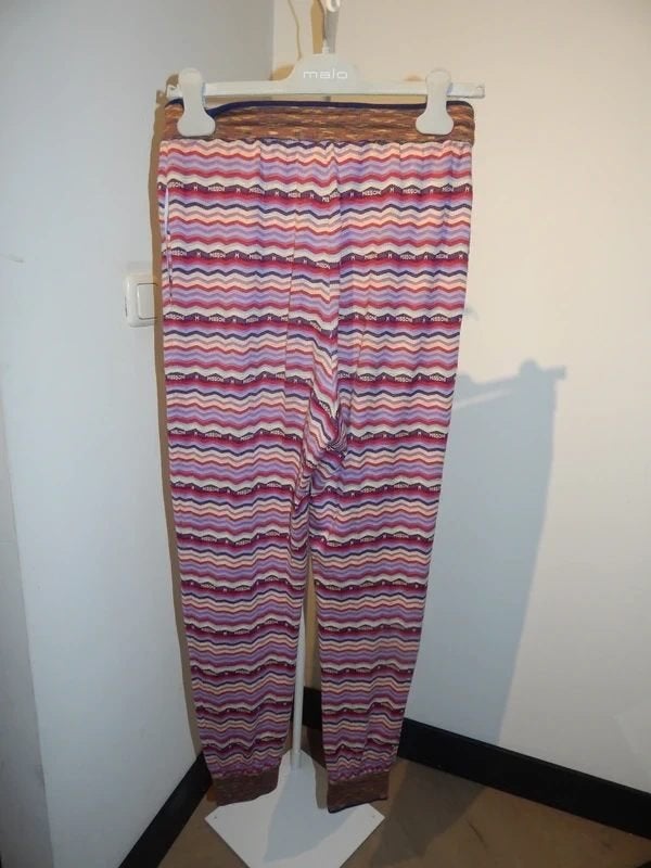 Missoni broek kleurrijk gestreept merk in de stof jogger S, Overige kleuren, Verzenden, Missoni, Maat 36 (S)