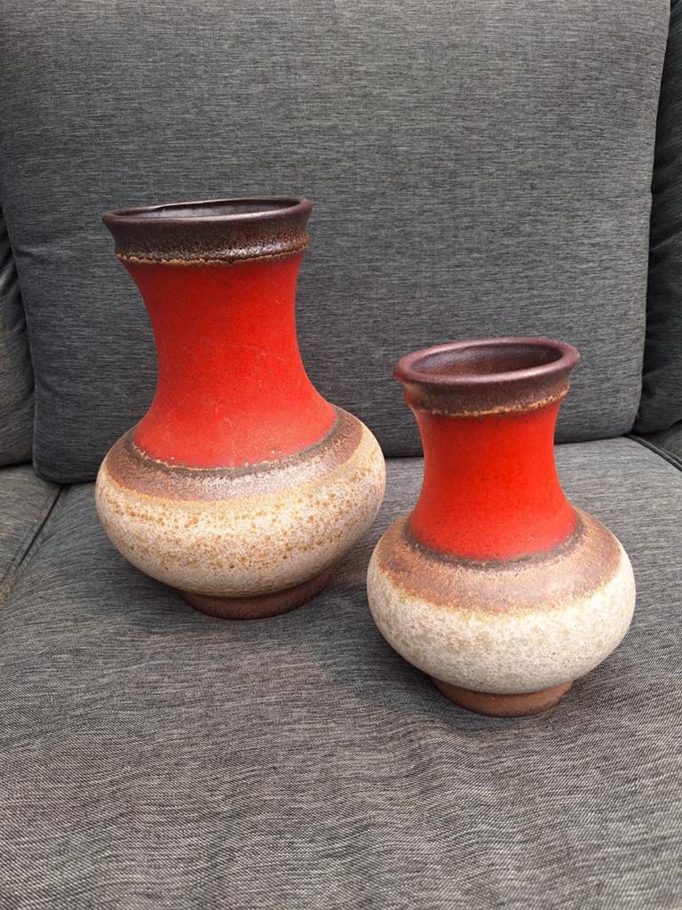 Set van 2 Scheurich vazen, West-Duitsland, jaren '70, Ophalen of Verzenden