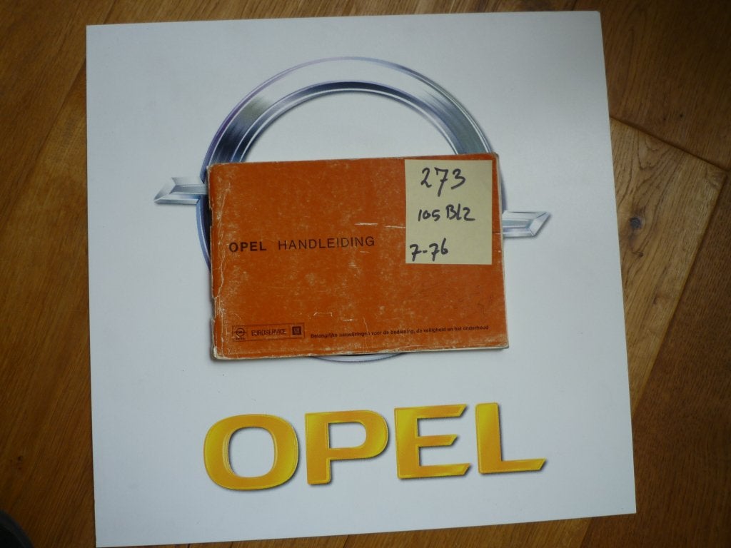 Opel Kadett-C;Ascona-B;Manta-B; Rekord-D handleiding nr 273, Ophalen of Verzenden