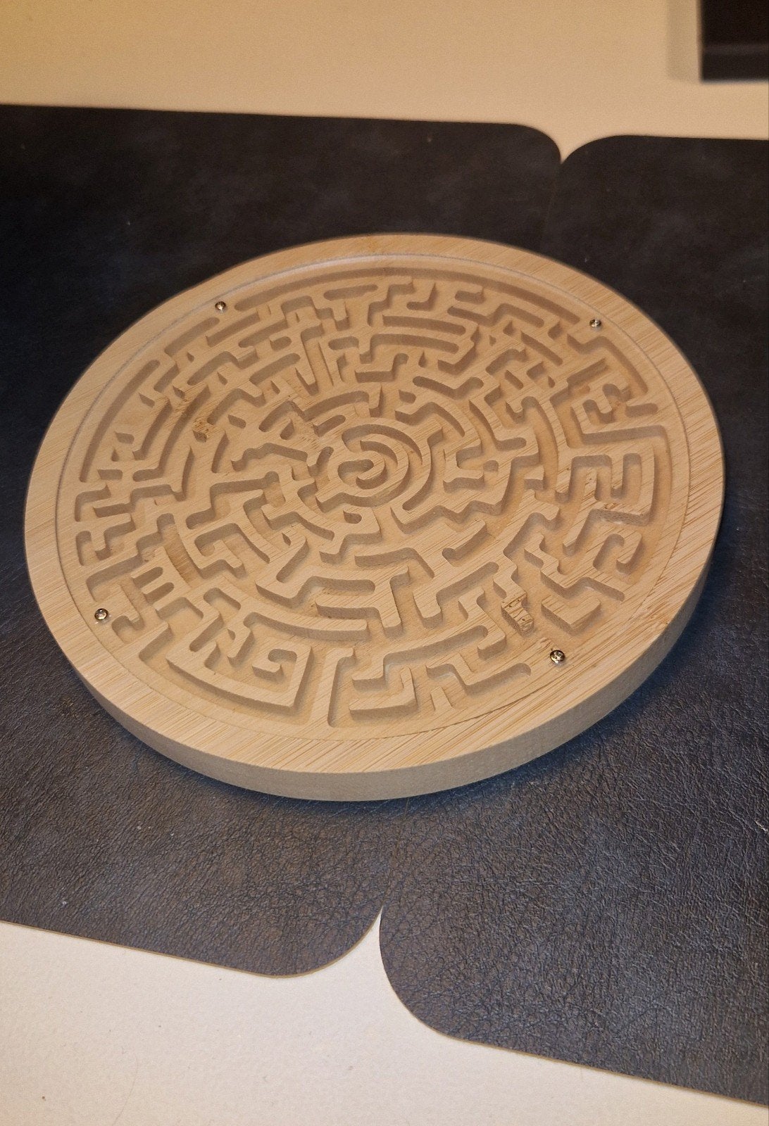 Houten doolhof met kogels 18cm | Behendigheid & concentratie, Ophalen of Verzenden