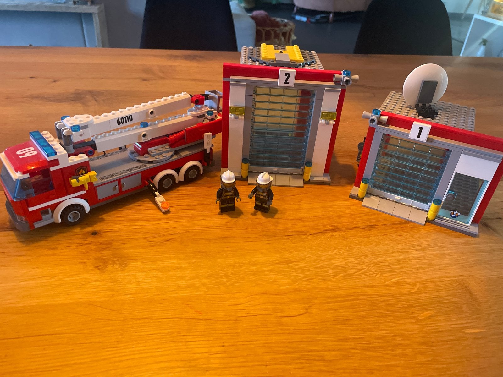 LEGO City Brandweerkazerne en Brandweerwagen (60110), Ophalen of Verzenden, Gebruikt, Lego