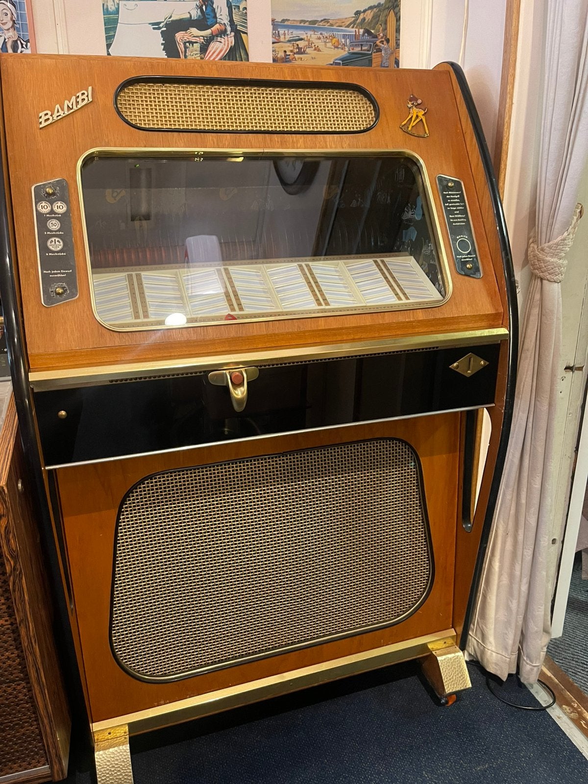 Eichhoff jukebox bambi, Ophalen of Verzenden, Zo goed als nieuw, 1970 tot heden, Wurlitzer