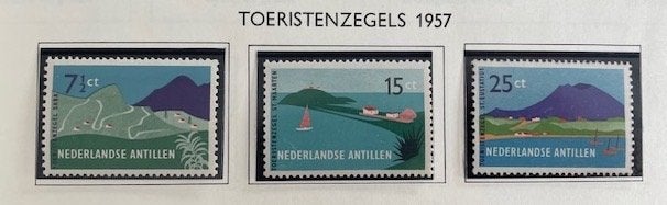 1957 Toerisme 3x , Postzegels en Munten, Ophalen of Verzenden, Postfris