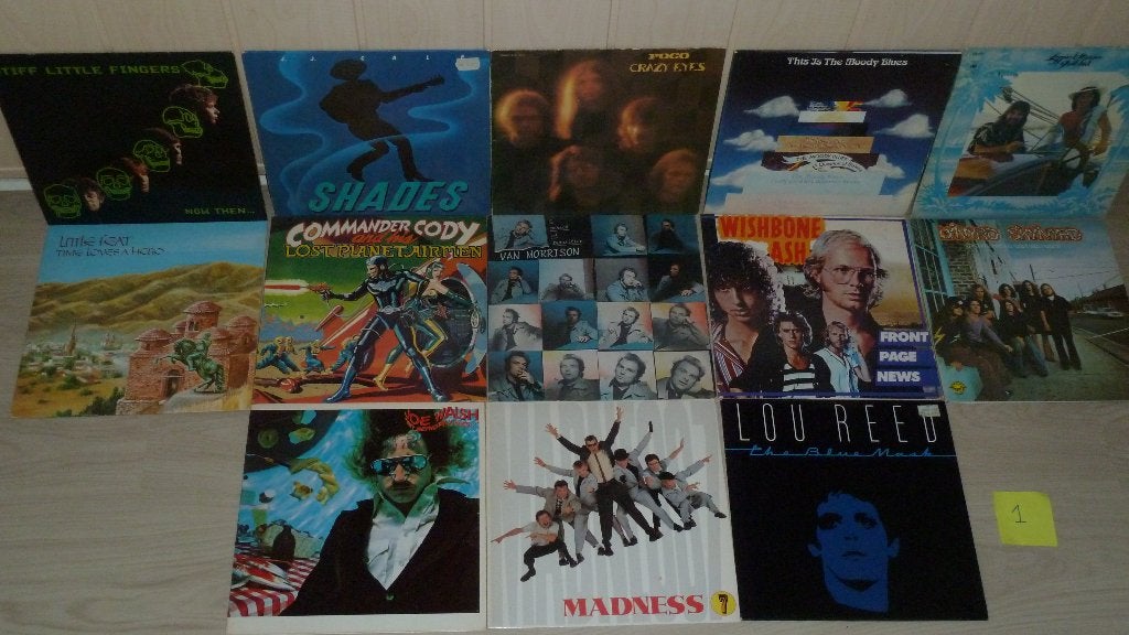 73 ALBUMS MET VINYL ROCK, LP, Gebruikt, Ophalen of Verzenden, 12 inch