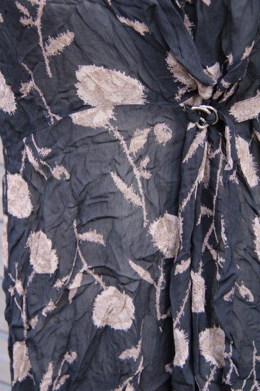 Jurk zwart/ bruin Masai mt Xl transp Vaste prijs, Zwart, Maat 46/48 (XL) of groter, Ophalen of Verzenden, Zo goed als nieuw