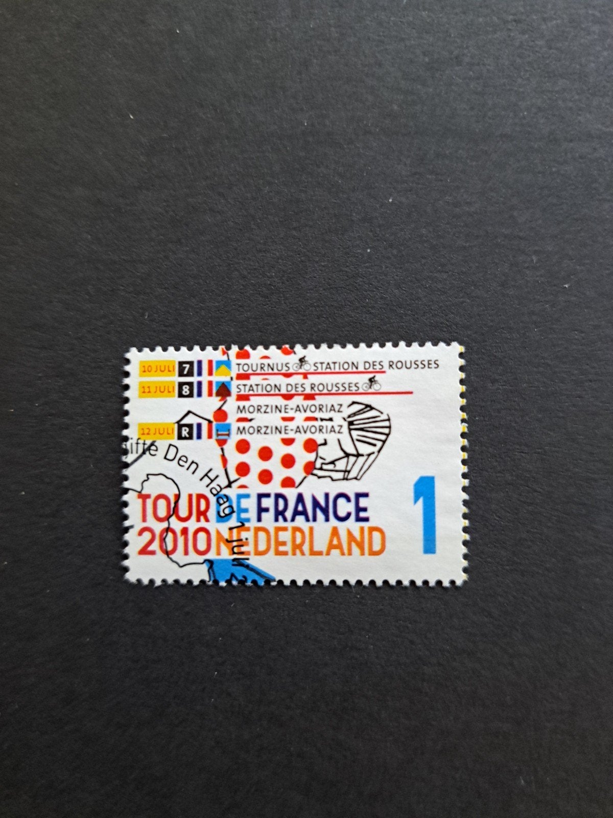 Nederland 2010 Tour de France, Ophalen of Verzenden, Gestempeld