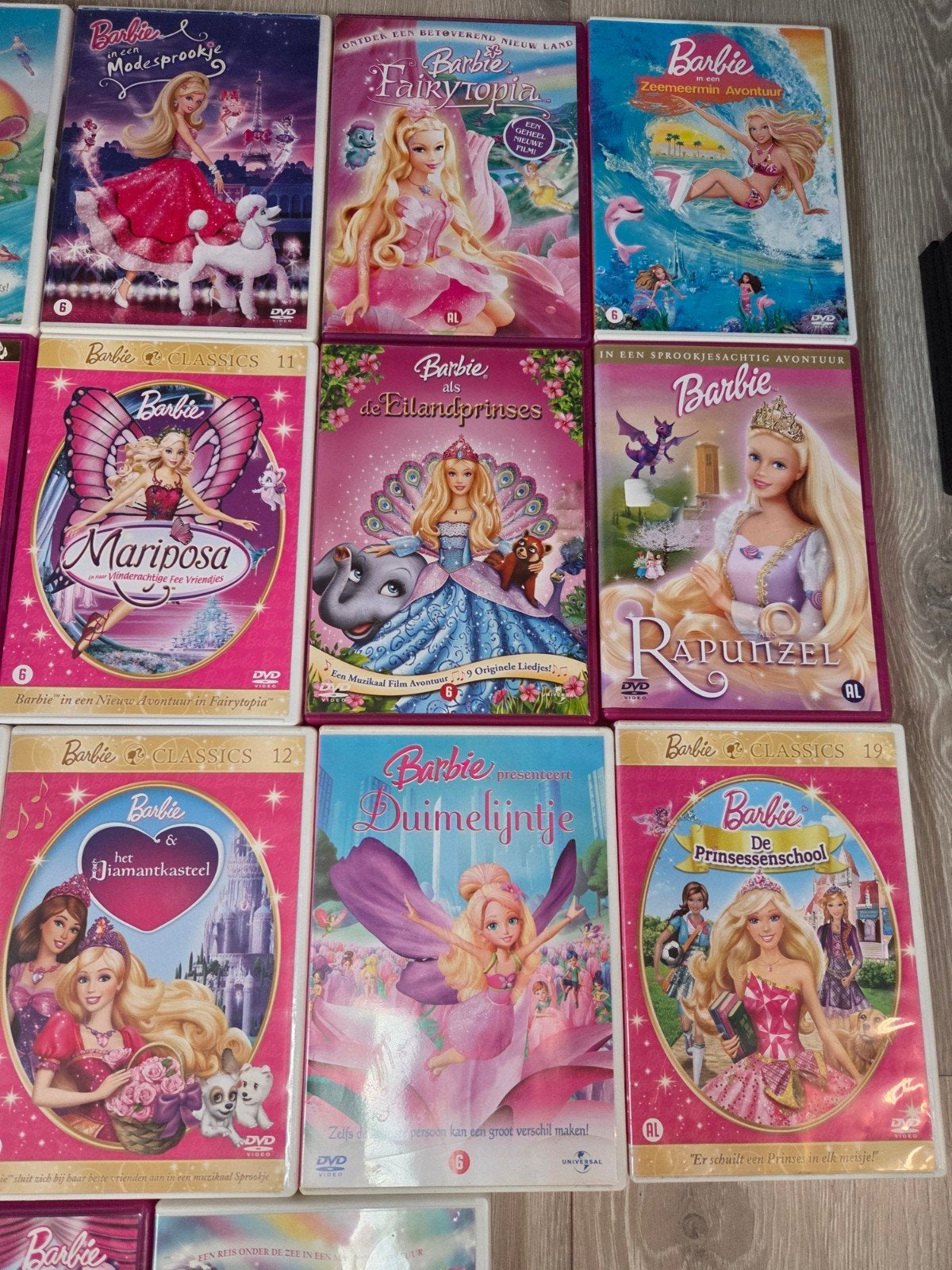 17x dvd - Barbie, Alle leeftijden, Ophalen of Verzenden, Gebruikt