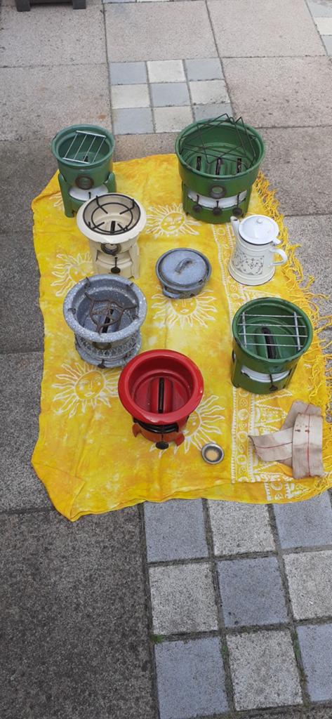 LOT PETROLIUMSTELEN, Antiek en Kunst, Antiek | Emaille, Ophalen of Verzenden