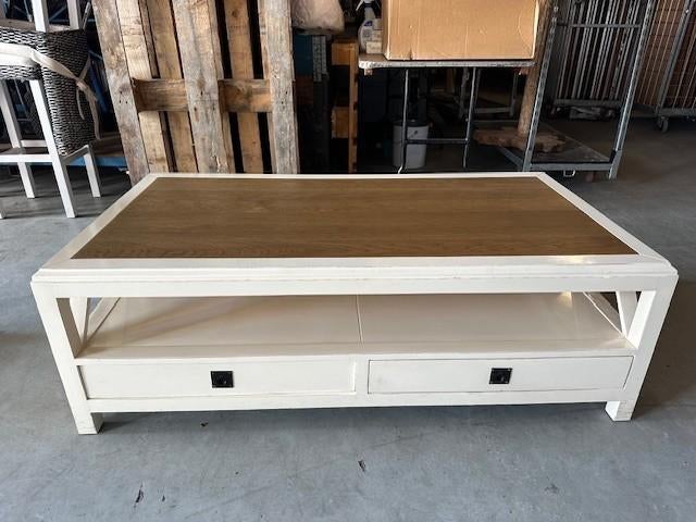 Landelijke salontafel - Gebruikt maar in goede staat, Huis en Inrichting, Tafels | Salontafels, Gebruikt, 100 tot 150 cm, Landelijk