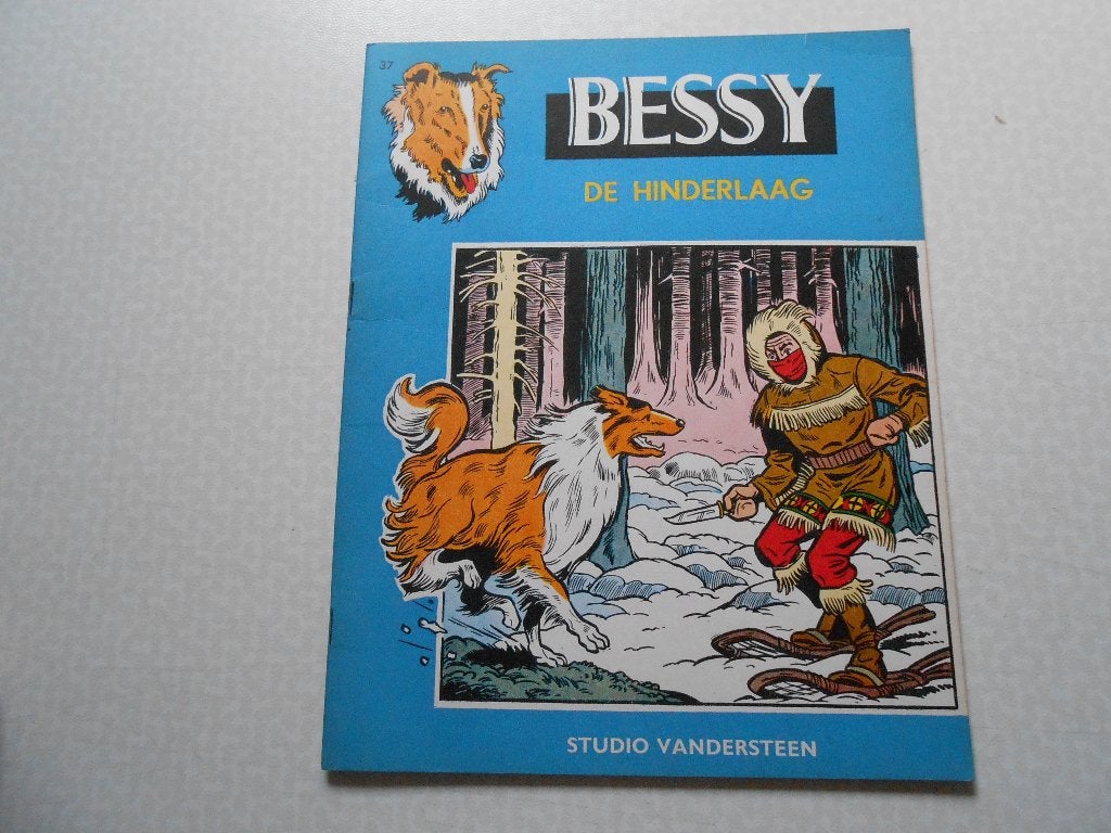 Bessy 37 De hinderlaag 1961 1 ste druk., Willy Vandersteen, Eén stripboek, Ophalen of Verzenden, Zo goed als nieuw