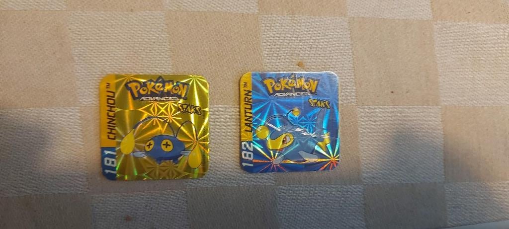 pokemon magneten panini staks 2003 Chinchou Lanturn holos, Ophalen of Verzenden, Nieuw