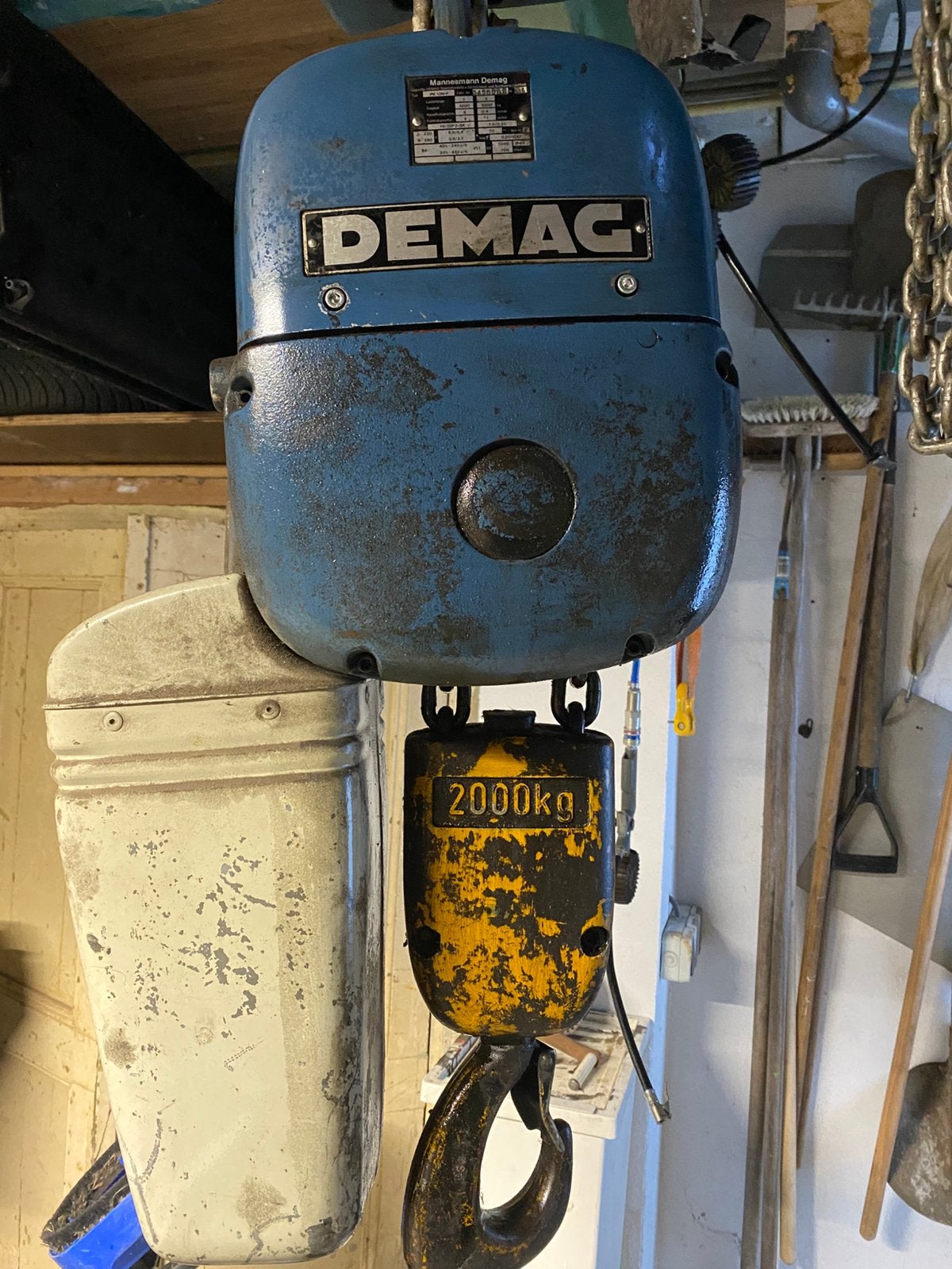 Demag pk takel 2000kg, Ophalen, Gebruikt, Elektrisch