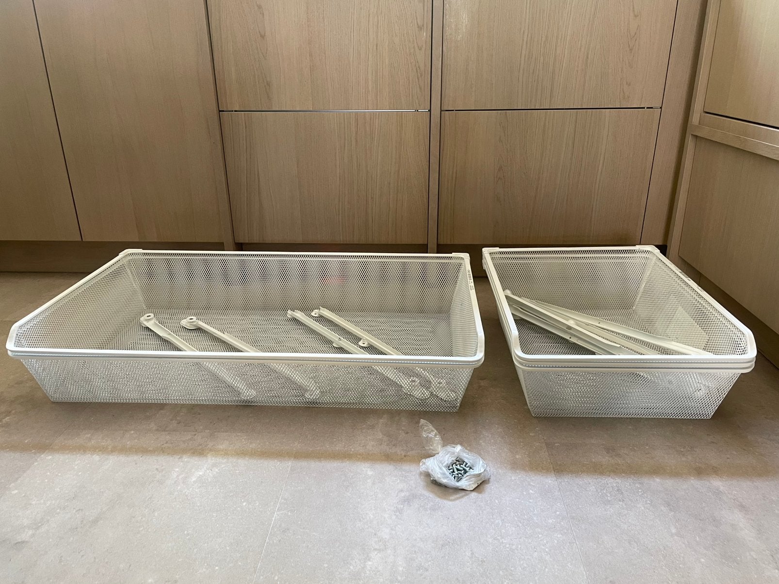 Fijndraad manden incl. uittrekrails KOMPLEMENT IKEA PAX kast, Huis en Inrichting, Kasten | Kledingkasten, Ophalen, 50 tot 100 cm