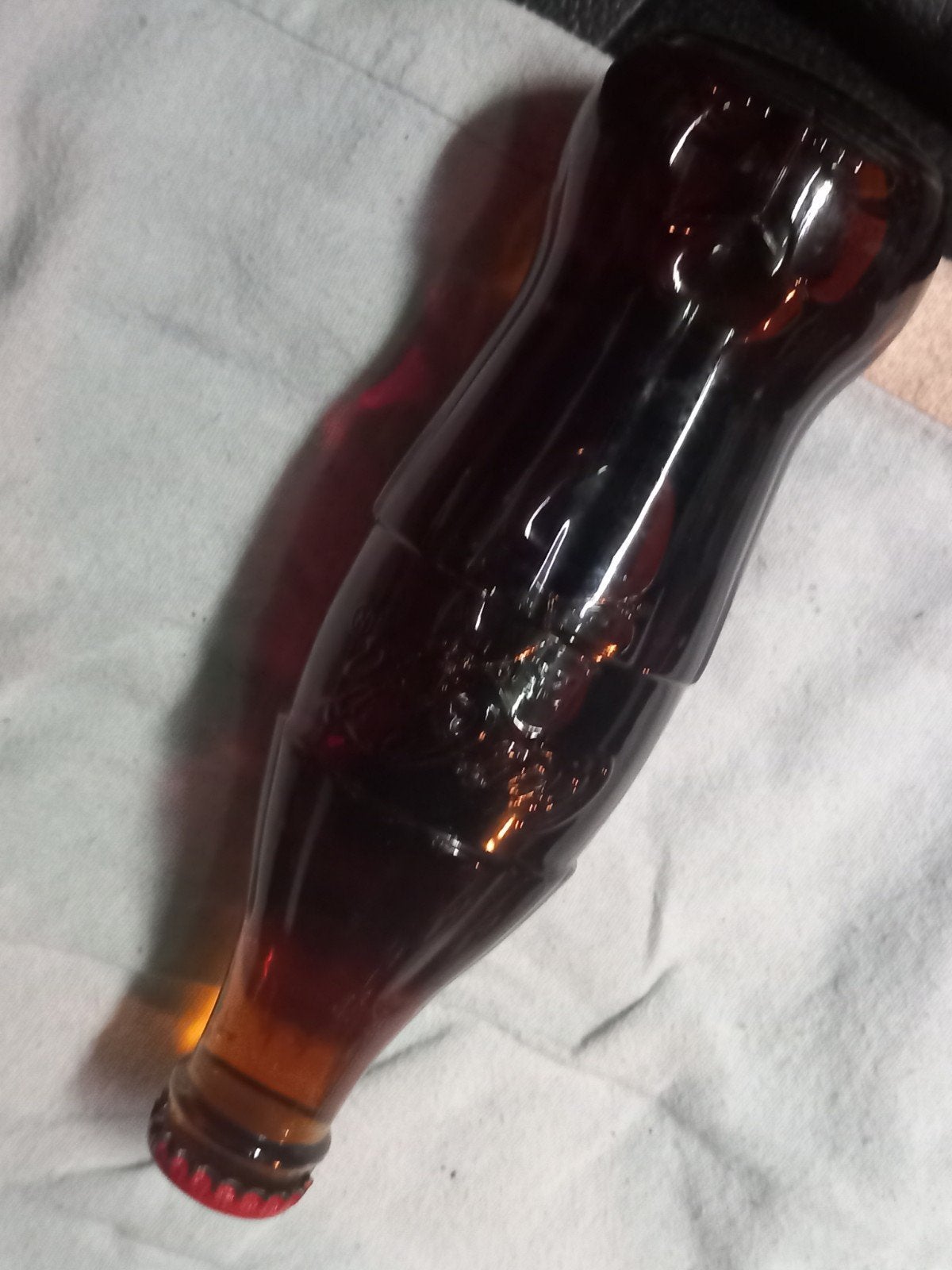 Vintage Coca-Cola fles van glas - Uit grootmoeders tijd, Ophalen of Verzenden