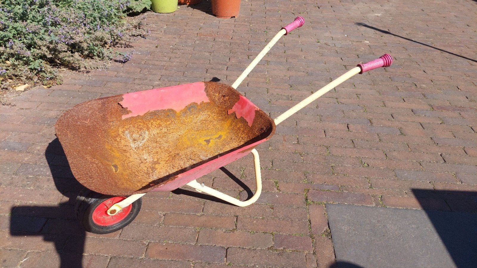 Oude kinder kruiwagen, Tuin en Terras, Kruiwagens, Ophalen, Gebruikt, Handmatig, Onbekend