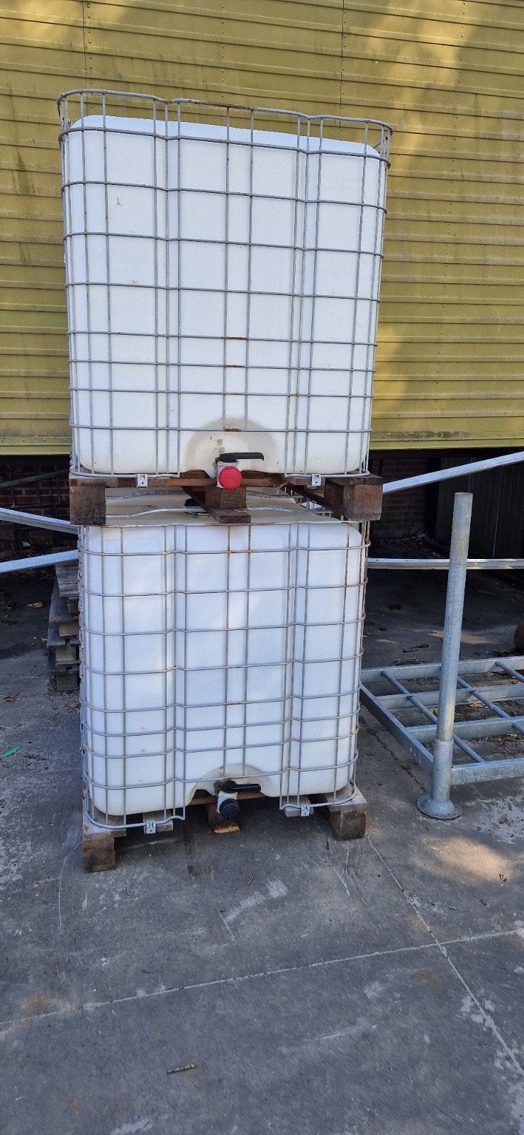 ibc water vat tank, Ophalen of Verzenden, Gebruikt
