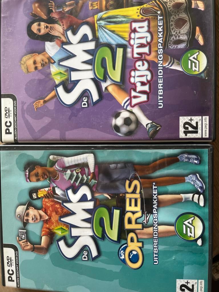 De Sims 2 Uitbreidingspakketten: Op Reis & Vrije Tijd, Spelcomputers en Games, Games | Pc, Gebruikt, 1 speler, Ophalen of Verzenden