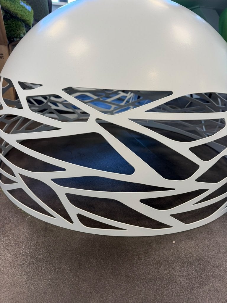 2 mooie witte hanglampen – Lodes Kelly Dome, Ophalen, Overige fittingen, Zo goed als nieuw, Metaal