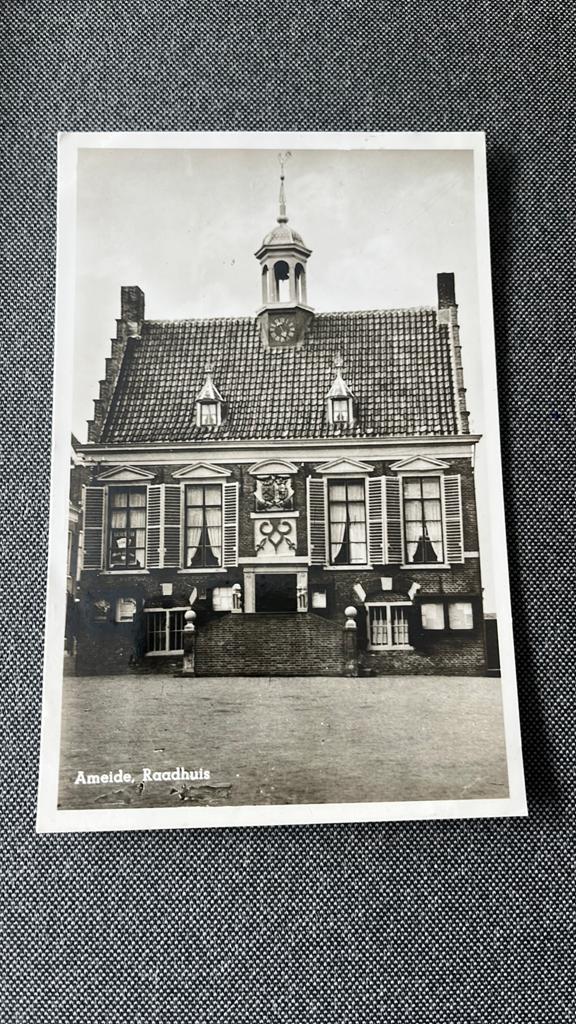 Ameide Raadhuis 1943, Ophalen of Verzenden, 1940 tot 1960, Gelopen, Zuid-Holland