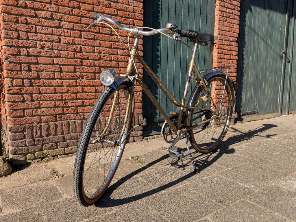 Vintage franse damesfiets, framemaat 52, Retro, Fietsen en Brommers, Fietsen | Oldtimers, 51 tot 55 cm, Ophalen