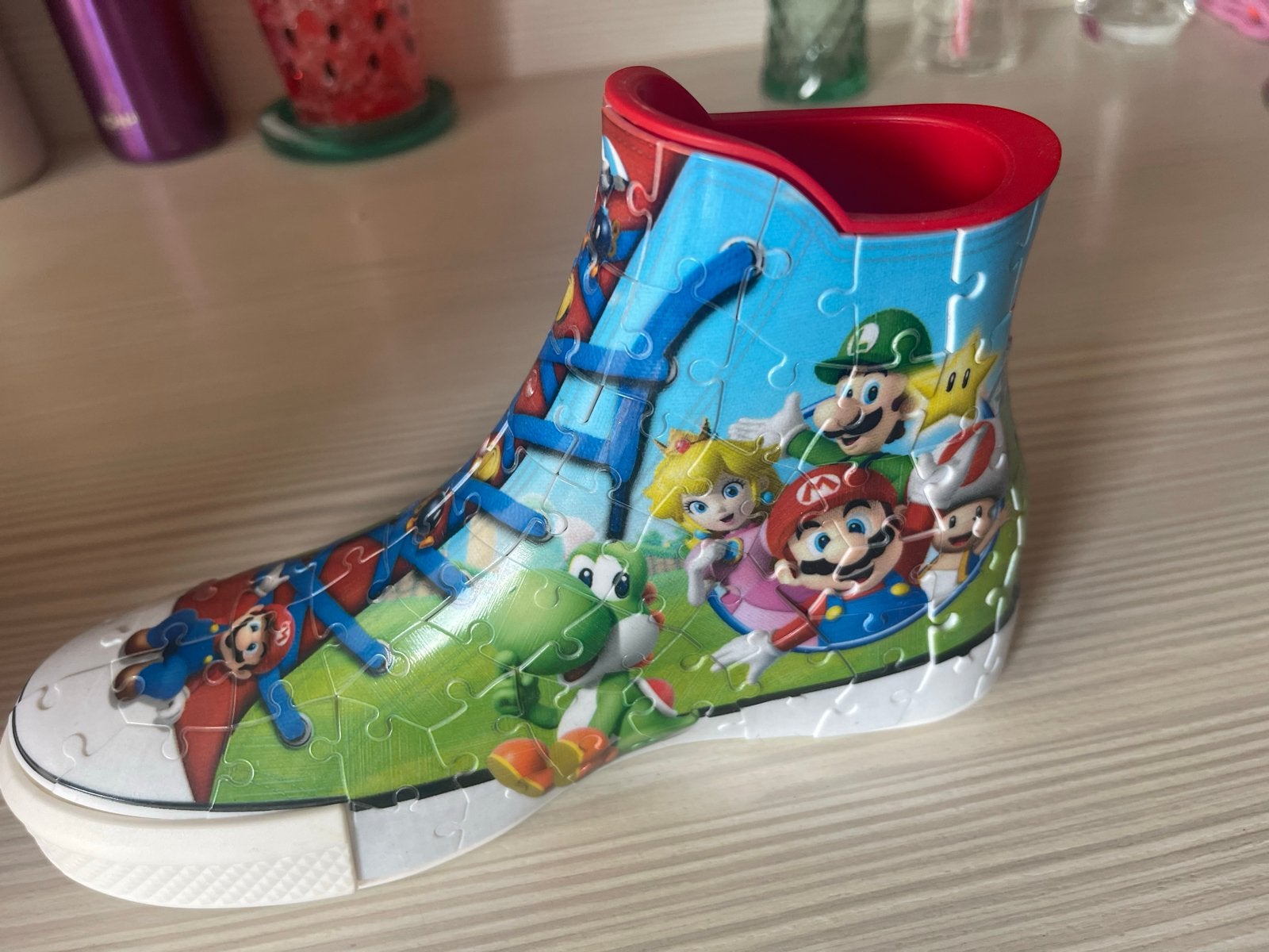 Super Mario 3D Puzzel Schoen / pennenbak, Ophalen, Meer dan 50 stukjes, Zo goed als nieuw, 6 jaar of ouder