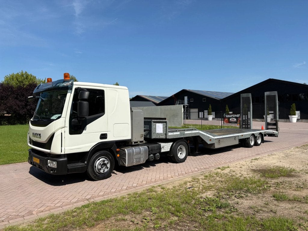 Iveco Eurocargo 220 TREKKER 22T - semi dieplader Veldhuizen, Achterwielaandrijving, Euro 6, Iveco, Wit