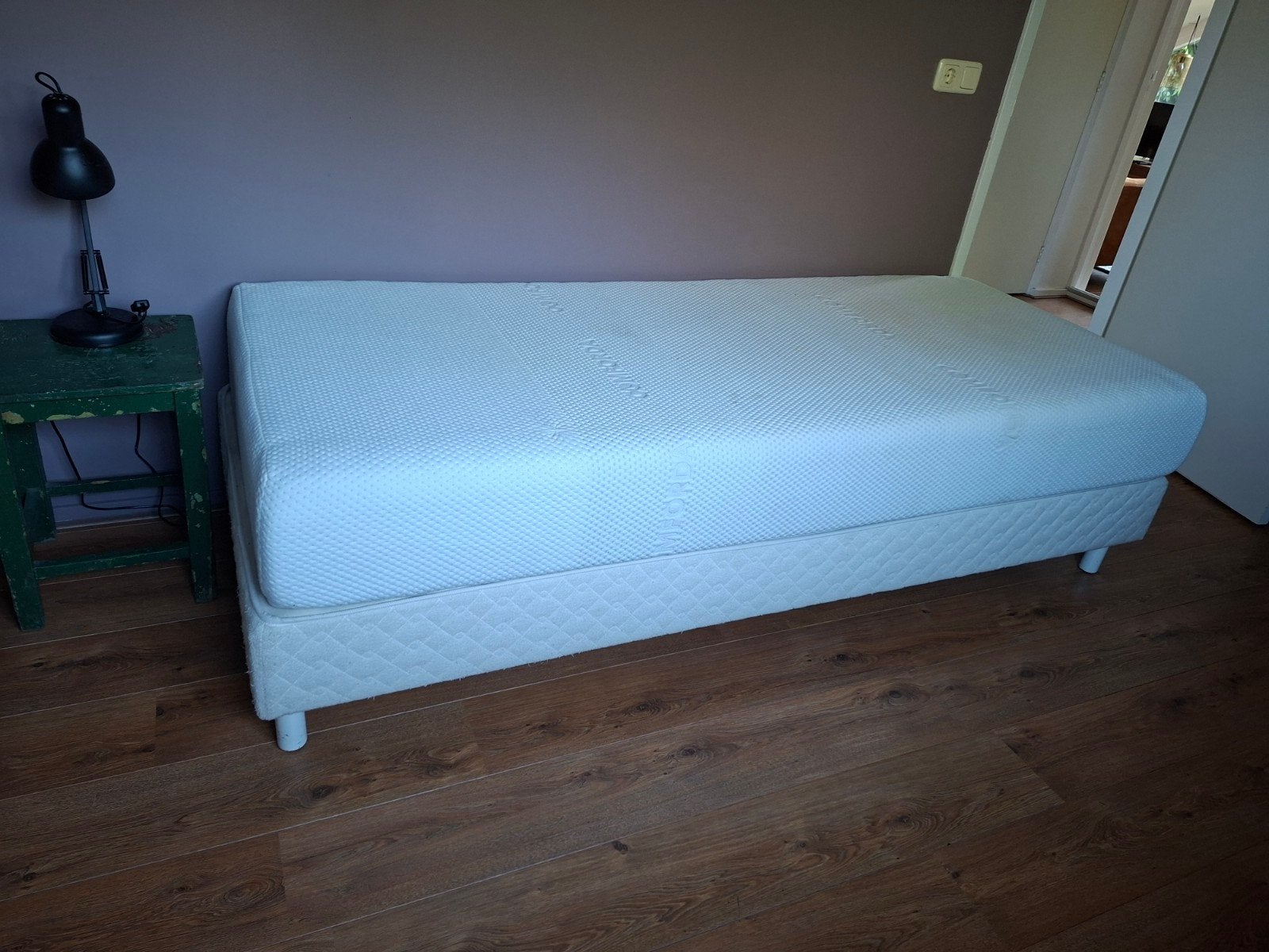 2 boxspring bedden met goed matras, Ophalen, Zo goed als nieuw, Eenpersoons, 90 cm