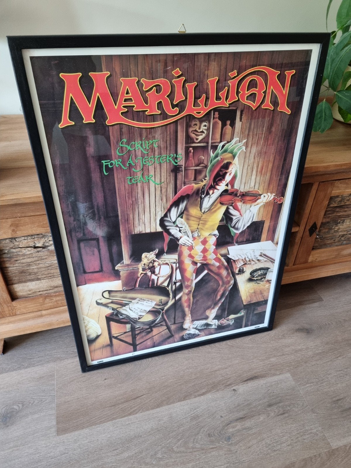 Marillion poster script for a jester,s tear, Ophalen, Zo goed als nieuw, Hardrock, Overige typen
