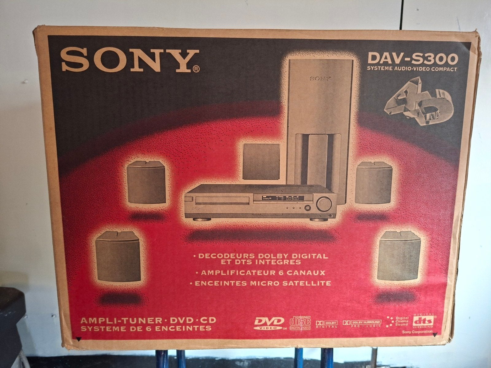 Sony DAV-S300 Home Cinema Systeem - DVD Speler & 5.1 Geluid, Ophalen, Gebruikt, 70 watt of meer, 5.1-systeem