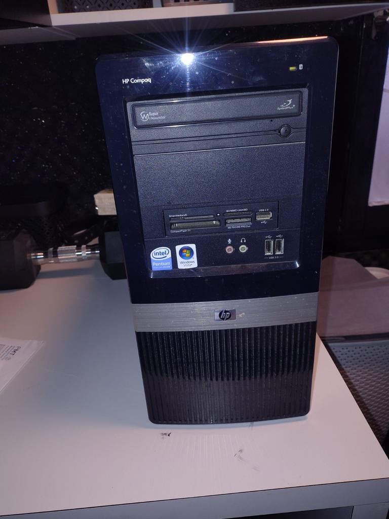 HP Compaq Desktop PC - Ideaal voor basisgebruik, Ophalen, Gebruikt, HDD, Minder dan 4 GB
